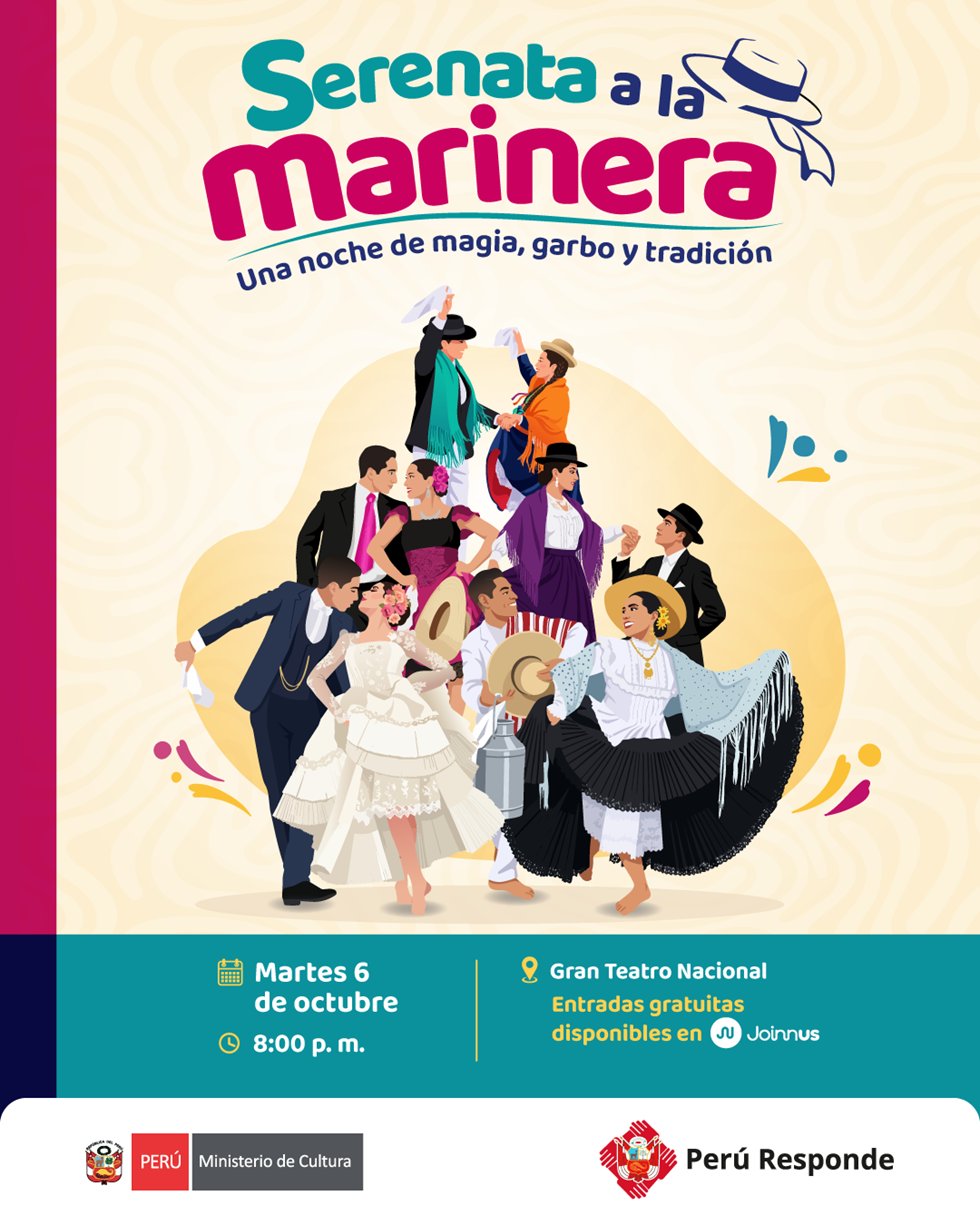 Ministerio de Cultura invita a celebrar la diversidad de la marinera en “Serenata a la Marinera”