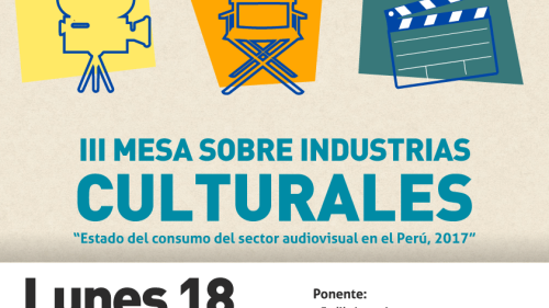 Afiche III Mesa de Industrias Culturales-Audiovisual