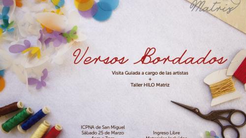 [TALLERES] Hilo Matriz: Taller Libre de bordado ilustrado este sábado 25 de marzo en el ICPNA de San Miguel.