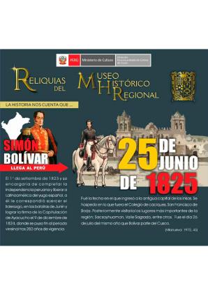 Reliquias del Museo Histórico Regional del Cusco Julio 2020