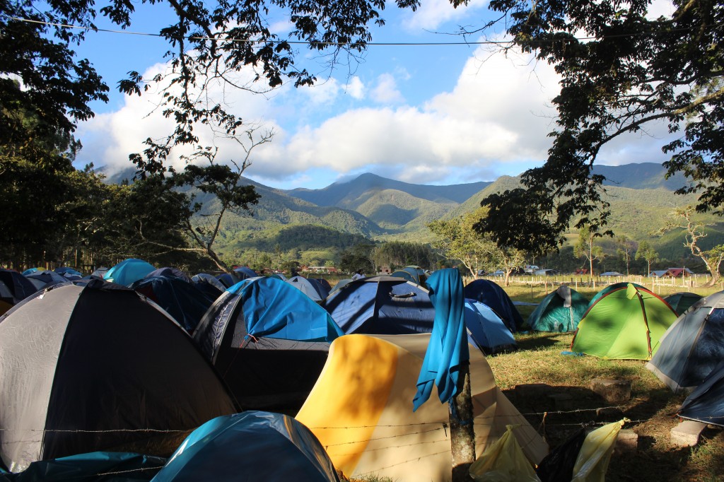 La zona de camping