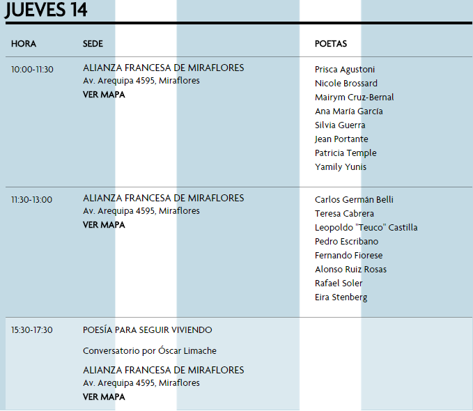 Jueves 14