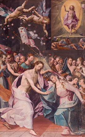 Alegoría del triunfo de la resurrección, Bernardo Bitti siglo XVI.