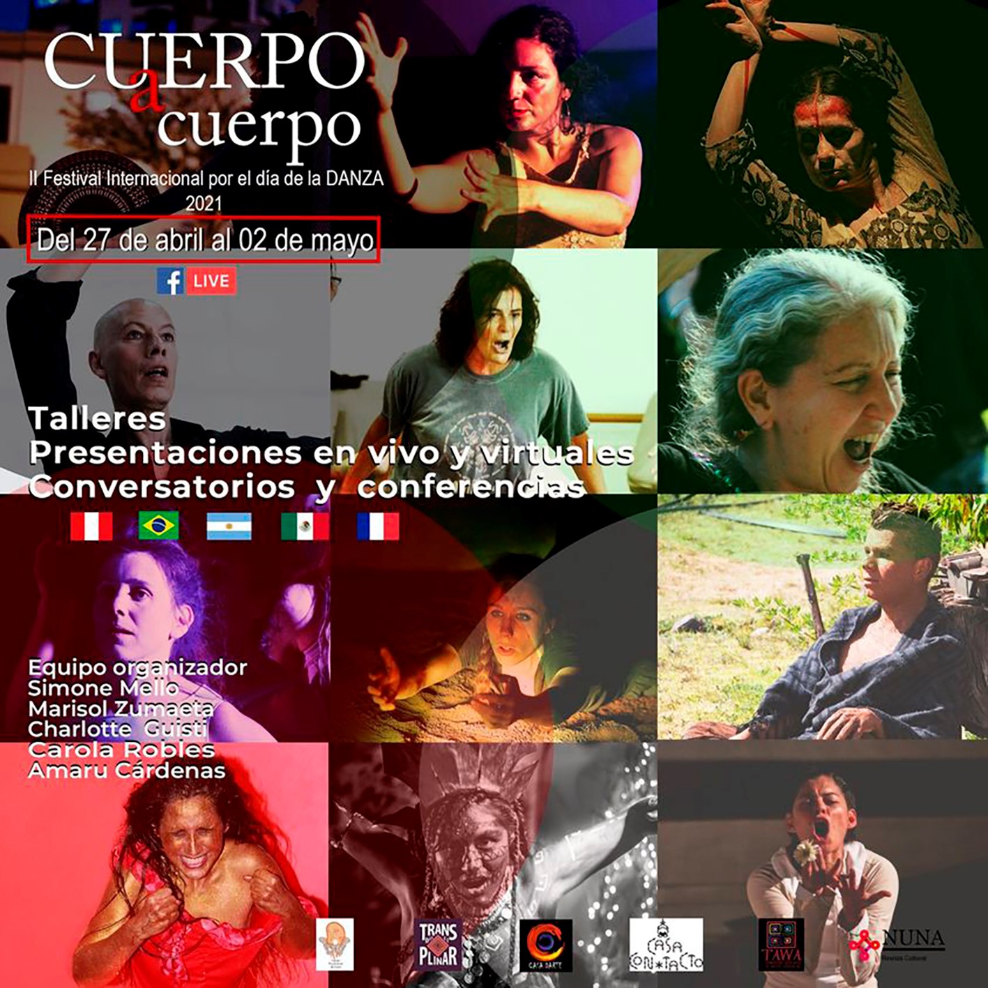 Afiche - Cuerpo a Cuerpo, 2021.